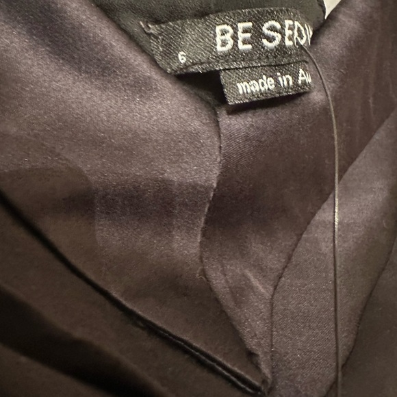 Be Seduced Black and Gold Ruffled Mini Dress - Picture 4 of 6